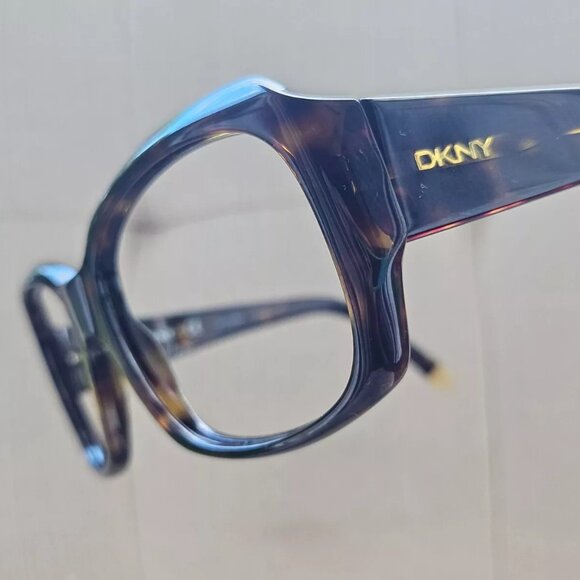 Vintage DKNY Glasses Frame Dark Brown Tortoise 55[]17 130 DY4048 3016 Eyeglasses - Picture 2 of 12